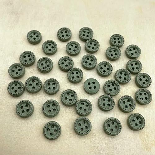 Neue 50 Stück 10 mm 4-Loch Mini-Farbknöpfe Gepunkteter Faden Holzknöpfe Bekleidungszubehör, Hochzeitsdekoration, Nähzubehör-12 Neue 50 Stück 10 mm 4-Loch Mini-Farbknöpfe Gepunkteter Faden Holzknöpfe Bekleidungszubehör, Hochzeitsdekoration, Nähzubehör-12 von QOVBD