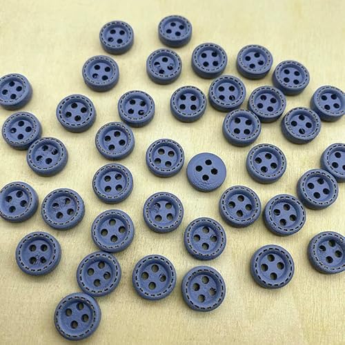 Neue 50 Stück 10 mm 4-Loch Mini-Farbknöpfe Gepunkteter Faden Holzknöpfe Bekleidungszubehör, Hochzeitsdekoration, Nähzubehör-14 Neue 50 Stück 10 mm 4-Loch Mini-Farbknöpfe Gepunkteter Faden Holzknöpfe Bekleidungszubehör, Hochzeitsdekoration, Nähzubehör-14 von QOVBD
