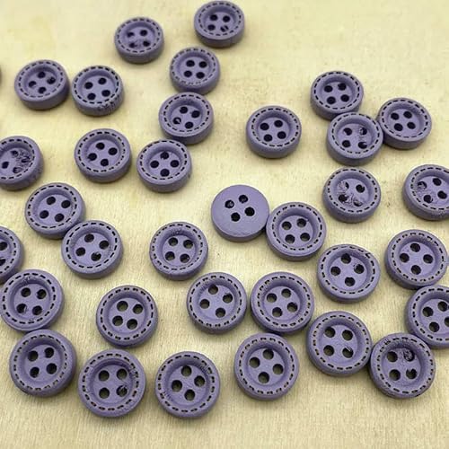 Neue 50 Stück 10 mm 4-Loch Mini-Farbknöpfe Gepunkteter Faden Holzknöpfe Bekleidungszubehör, Hochzeitsdekoration, Nähzubehör-59 Neue 50 Stück 10 mm 4-Loch Mini-Farbknöpfe Gepunkteter Faden Holzknöpfe Bekleidungszubehör, Hochzeitsdekoration, Nähzubehör-59 von QOVBD