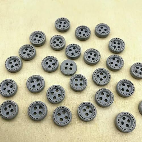 Neue 50 Stück 10 mm 4-Loch Mini-Farbknöpfe Gepunkteter Faden Holzknöpfe Bekleidungszubehör, Hochzeitsdekoration, Nähzubehör-61 Neue 50 Stück 10 mm 4-Loch Mini-Farbknöpfe Gepunkteter Faden Holzknöpfe Bekleidungszubehör, Hochzeitsdekoration, Nähzubehör-61 von QOVBD