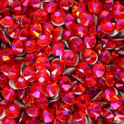 Neue SS6-SS30 Glaskristall-Strasssteine, Glitzer-Strass, flache Rückseite, für DIY-Nagelkunst, Basteldekoration, Magenta Hell, SS16, 1440 Stück Neue SS6-SS30 Glaskristall-Strasssteine, Glitzer-Strass, flache Rückseite, für DIY-Nagelkunst, Basteldekoration, Magenta Hell, SS16, 1440 Stück von QOVBD