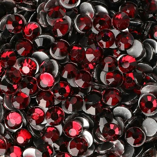Neue SS6-SS30 Glaskristall-Strasssteine, Glitzer-Strasssteine mit flacher Rückseite für DIY-Nagelkunst, Basteldekoration, Burgunderrot, SS6, 1440 Stück Neue SS6-SS30 Glaskristall-Strasssteine, Glitzer-Strasssteine mit flacher Rückseite für DIY-Nagelkunst, Basteldekoration, Burgunderrot, SS6, 1440 Stück von QOVBD