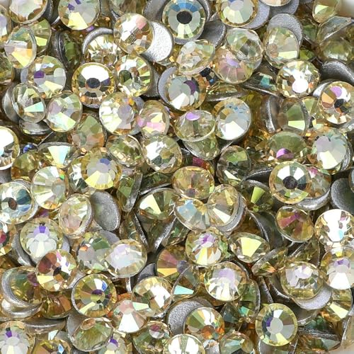 Neue SS6-SS30 Glaskristall-Strasssteine, Glitzer-Strasssteine mit flacher Rückseite für DIY-Nagelkunst, Basteldekoration, Heller Sonnenschein, SS20, 1440 Stück Neue SS6-SS30 Glaskristall-Strasssteine, Glitzer-Strasssteine mit flacher Rückseite für DIY-Nagelkunst, Basteldekoration, Heller Sonnenschein, SS20, 1440 Stück von QOVBD