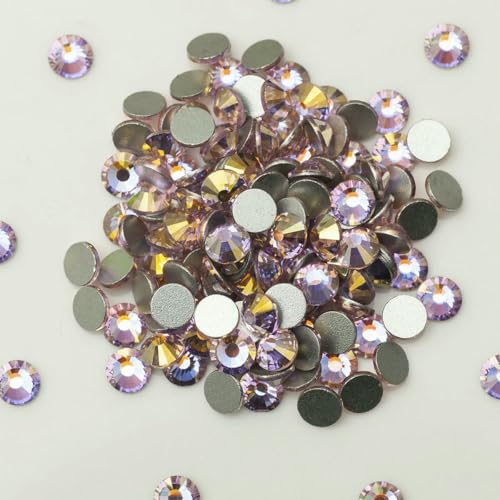 Nicht Hotfix-bunte AB-Kristalle, flache Rückseite, Strass-Kristalle, zum Aufkleben auf Glas-Strasssteine für Nagelkunst-Dekoration, Hellrosa AB-SS20, 1440 Stück Nicht Hotfix-bunte AB-Kristalle, flache Rückseite, Strass-Kristalle, zum Aufkleben auf Glas-Strasssteine für Nagelkunst-Dekoration, Hellrosa AB-SS20, 1440 Stück von QOVBD