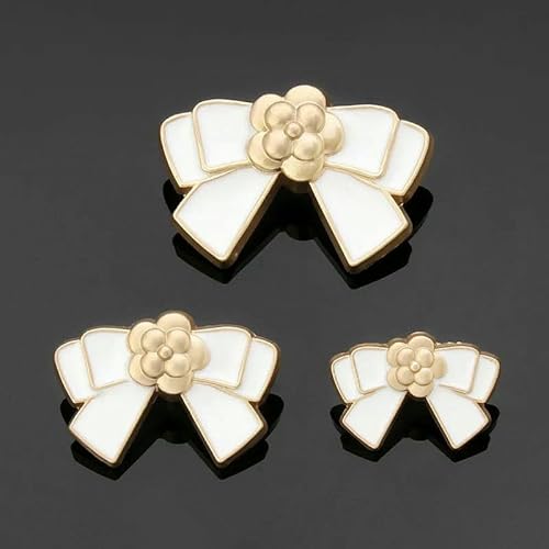 Retro Bow-knot Metal Buttons Flower Shank Button for Women Shirts Coat Sweater Cardigan Decoration Hand Sewing Accessories-A_d-Medium 2PC Retro Bow-knot Metal Buttons Flower Shank Button for Women Shirts Coat Sweater Cardigan Decoration Hand Sewing Accessories-A_d-Medium 2PC von QOVBD