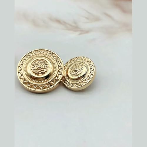 Round Pattern Metal Buttons 10PCS Of Vintage Suit Jacket Knitted Sweater Simple Decorative Buckle-NB-2-20-18MM Round Pattern Metal Buttons 10PCS Of Vintage Suit Jacket Knitted Sweater Simple Decorative Buckle-NB-2-20-18MM von QOVBD