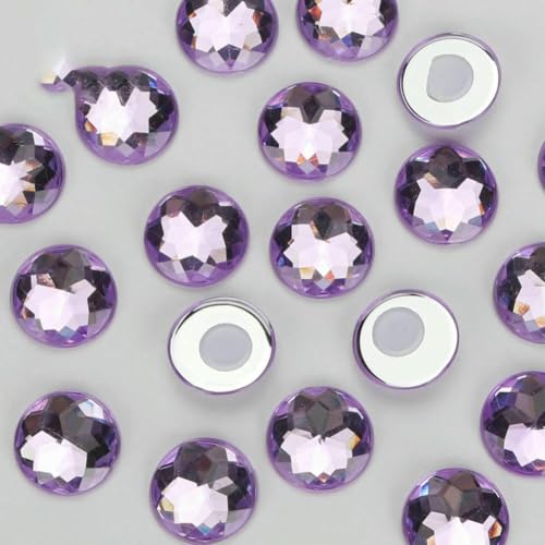 Runde Acryl-Strasssteine zum Aufkleben auf Objekte, selbstklebende Strasssteine für Heimkleidung, Dekoration, DIY, Kinder, DIY, Lila, 16 mm, 80 Stück Runde Acryl-Strasssteine zum Aufkleben auf Objekte, selbstklebende Strasssteine für Heimkleidung, Dekoration, DIY, Kinder, DIY, Lila, 16 mm, 80 Stück von QOVBD
