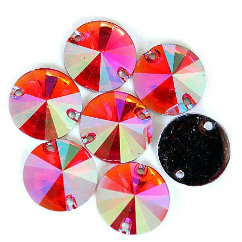 Runde Strasssteine aus Kunstharz zum Aufnähen, Kunstharz, Kristall, runde Nähperlen mit flacher Rückseite und 2 Löchern für Kleider, B2628, Hellrosa AB, 10 mm, 100 Stück Runde Strasssteine aus Kunstharz zum Aufnähen, Kunstharz, Kristall, runde Nähperlen mit flacher Rückseite und 2 Löchern für Kleider, B2628, Hellrosa AB, 10 mm, 100 Stück von QOVBD
