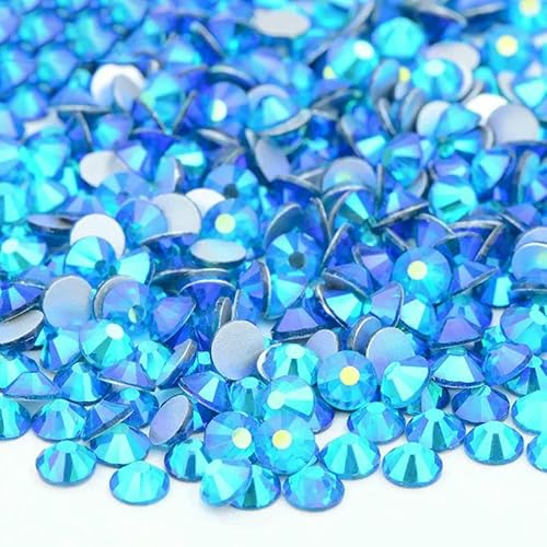 SS16 SS20 SS30 Großes Paket Glas-Strasssteine, flache Rückseite, Diamanten, nicht Hotfix, runde Strasssteine für Nagelkunst, 63 Smaragd AB, SS16, 100 g, 14400 Stück SS16 SS20 SS30 Großes Paket Glas-Strasssteine, flache Rückseite, Diamanten, nicht Hotfix, runde Strasssteine für Nagelkunst, 63 Smaragd AB, SS16, 100 g, 14400 Stück von QOVBD