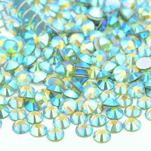SS16 SS20 SS30 Großes Paket Glas-Strasssteine, flache Rückseite, Diamanten, nicht Hotfix, runde Strasssteine für Nagelkunst, 64 Olivine AB, SS12, 100 g, 14400 Stück SS16 SS20 SS30 Großes Paket Glas-Strasssteine, flache Rückseite, Diamanten, nicht Hotfix, runde Strasssteine für Nagelkunst, 64 Olivine AB, SS12, 100 g, 14400 Stück von QOVBD