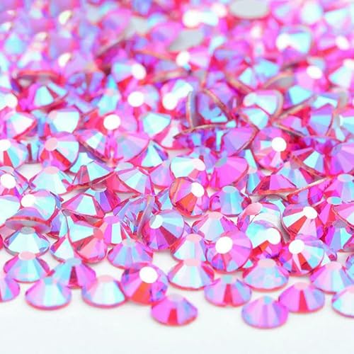 SS16 SS20 SS30 Großes Paket Glas-Strasssteine, flache Rückseite, Diamanten, nicht Hotfix, runde Strasssteine für Nagelkunst, 68 Lt.Siam AB-ss20, 100 g, 14400 Stück SS16 SS20 SS30 Großes Paket Glas-Strasssteine, flache Rückseite, Diamanten, nicht Hotfix, runde Strasssteine für Nagelkunst, 68 Lt.Siam AB-ss20, 100 g, 14400 Stück von QOVBD