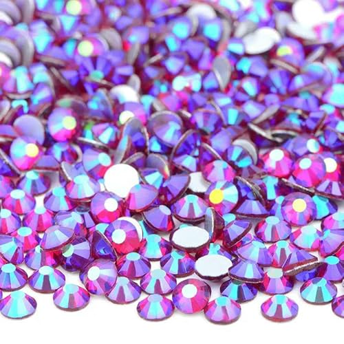 SS16 SS20 SS30 Großes Paket Glas-Strasssteine, flache Rückseite, Diamanten, nicht Hotfix, runde Strasssteine für Nagelkunst, 70 Dark Siam AB, SS20, 100 g, 14400 Stück SS16 SS20 SS30 Großes Paket Glas-Strasssteine, flache Rückseite, Diamanten, nicht Hotfix, runde Strasssteine für Nagelkunst, 70 Dark Siam AB, SS20, 100 g, 14400 Stück von QOVBD
