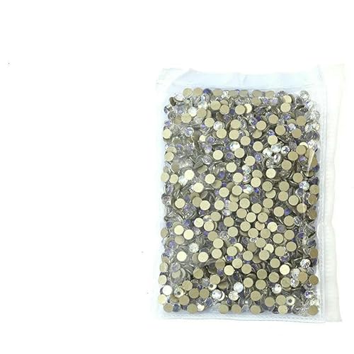SS3~SS20 Superhelle Kristallglas-Strasssteine, flache Rückseite, SS3-SS8, nicht HotFix, flache Rückseite für Nagelkunst-Dekorationen, Amethyst, SS6, 1440 Stück von QOVBD