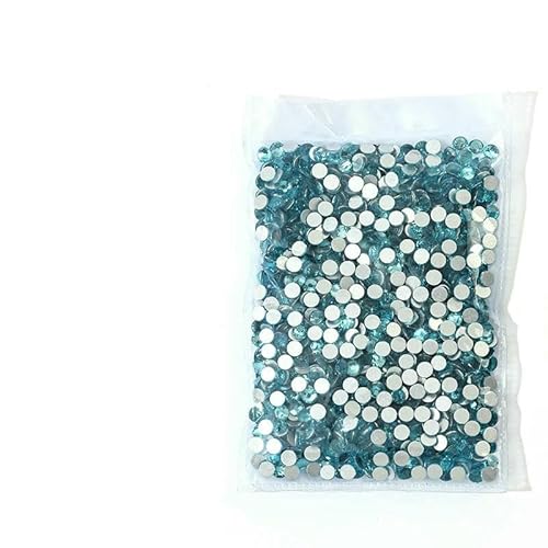SS3~SS20 Superhelle Kristallglas-Strasssteine, flache Rückseite, SS3-SS8, nicht HotFix, flache Rückseite für Nagelkunst-Dekorationen, Aquamarin, SS20, 1440 Stück SS3~SS20 Superhelle Kristallglas-Strasssteine, flache Rückseite, SS3-SS8, nicht HotFix, flache Rückseite für Nagelkunst-Dekorationen, Aquamarin, SS20, 1440 Stück von QOVBD