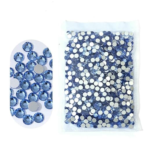 SS3~SS20 Superhelle Kristallglas-Strasssteine, flache Rückseite, SS3-SS8, nicht HotFix, flache Rückseite für Nagelkunst-Dekorationen, Hellsaphir, SS20, 1440 Stück SS3~SS20 Superhelle Kristallglas-Strasssteine, flache Rückseite, SS3-SS8, nicht HotFix, flache Rückseite für Nagelkunst-Dekorationen, Hellsaphir, SS20, 1440 Stück von QOVBD