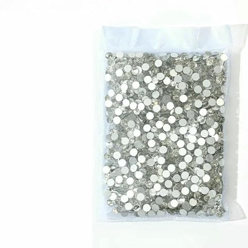 SS3~SS20 Superhelle Kristallglas-Strasssteine, flache Rückseite, SS3-SS8, nicht HotFix, flache Rückseite für Nagelkunst-Dekorationen, kristallklar, SS3, 1440 Stück SS3~SS20 Superhelle Kristallglas-Strasssteine, flache Rückseite, SS3-SS8, nicht HotFix, flache Rückseite für Nagelkunst-Dekorationen, kristallklar, SS3, 1440 Stück von QOVBD