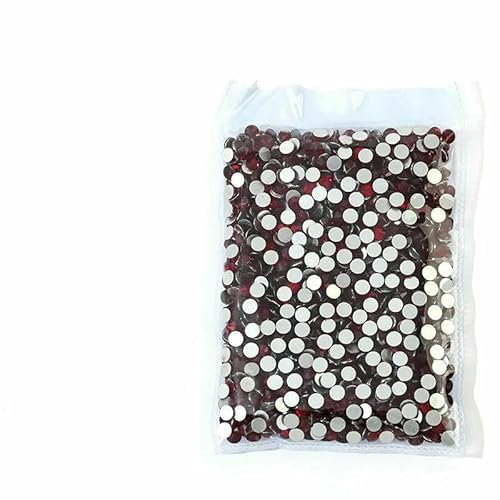 SS3~SS20 Superhelle Kristallglas-Strasssteine mit flacher Rückseite, SS3-SS8, nicht HotFix, flache Rückseite für Nagelkunst-Dekorationen, DK Siam-SS6, 1440 Stück SS3~SS20 Superhelle Kristallglas-Strasssteine mit flacher Rückseite, SS3-SS8, nicht HotFix, flache Rückseite für Nagelkunst-Dekorationen, DK Siam-SS6, 1440 Stück von QOVBD