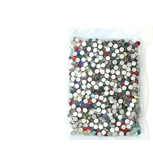 SS3~SS20 Superhelle Kristallglas-Strasssteine mit flacher Rückseite, SS3-SS8, nicht HotFix, flache Rückseite für Nagelkunst-Dekorationen, gemischte Farben, SS3, 1440 Stück SS3~SS20 Superhelle Kristallglas-Strasssteine mit flacher Rückseite, SS3-SS8, nicht HotFix, flache Rückseite für Nagelkunst-Dekorationen, gemischte Farben, SS3, 1440 Stück von QOVBD
