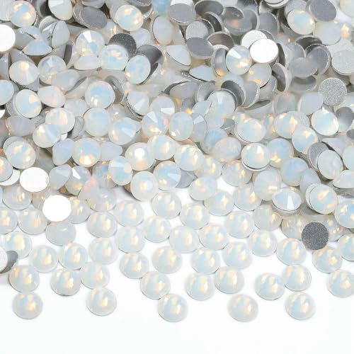 SS3-SS30 Kristall-Strasssteine, flache Rückseite, Glas, nicht Hotfix, Strass-Steine, Dekorationen, Glitzersteine, Nagelkunst-Zubehör, Weißer Opal, SS16, 1440 Stück SS3-SS30 Kristall-Strasssteine, flache Rückseite, Glas, nicht Hotfix, Strass-Steine, Dekorationen, Glitzersteine, Nagelkunst-Zubehör, Weißer Opal, SS16, 1440 Stück von QOVBD