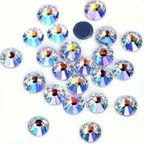 SS3-SS50 Moonlight Hotfix für Taschen, Schuhe, Kleidungsstücke, Telefon, DIY, Glitzersteine, klare Kristalle, Nagelkunst, Dekoration, Strasssteine, Mondlicht, SS16, 4,0 mm, 1440 Stück von QOVBD
