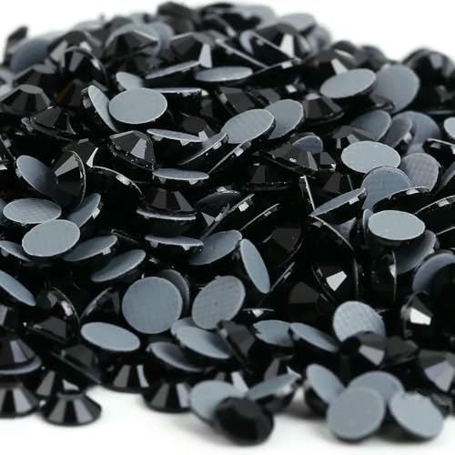 SS6, SS10, SS16, SS20, SS30 Schwarzer Jet-Farb-Aufbügel-Strass/Hotfix-Kristall-Strasssteine, Strass zum Nähen und für Stoff und Kleidungsstücke, SS12, 1440 Stück SS6, SS10, SS16, SS20, SS30 Schwarzer Jet-Farb-Aufbügel-Strass/Hotfix-Kristall-Strasssteine, Strass zum Nähen und für Stoff und Kleidungsstücke, SS12, 1440 Stück von QOVBD
