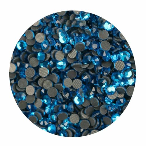 SS6 SS30 Crystal AB Hotfix-Steine, Hotfix-Strass, Glitzer-Kristall, zum Aufbügeln für Kleidungsstücke, Kleider, 06–3,0 mm (SS10), 1440 Stück von QOVBD