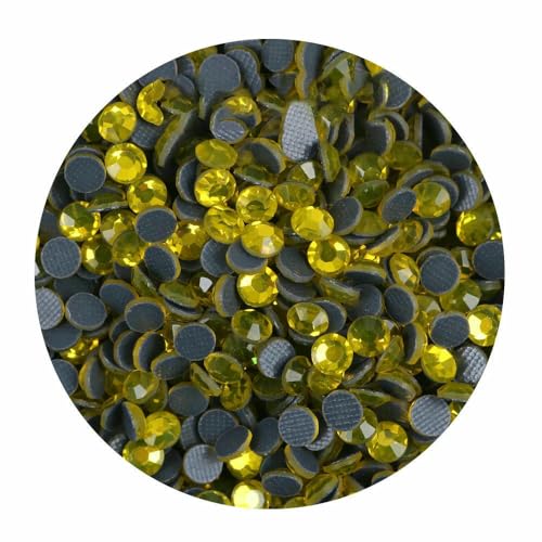 SS6 SS30 Crystal AB Hotfix-Steine, Hotfix-Strass, Glitzer-Kristall, zum Aufbügeln für Kleidungsstücke, Kleider, 14–5 mm (SS20), 1440 Stück von QOVBD