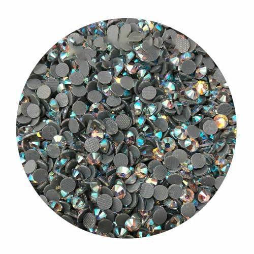 SS6 SS30 Crystal AB Hotfix-Steine, Hotfix-Strass, Glitzer-Kristall, zum Aufbügeln für Kleidungsstücke, Kleider, 61–4,0 mm (SS16), 1440 Stück von QOVBD