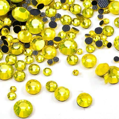 SS6-SS30 Kristallsteine, HotFix-Strass, Glitzer-Kristall, zum Aufbügeln, Strasssteine für Kleidungsstücke, Kleider, Citrin, SS20, 1440 Stück SS6-SS30 Kristallsteine, HotFix-Strass, Glitzer-Kristall, zum Aufbügeln, Strasssteine für Kleidungsstücke, Kleider, Citrin, SS20, 1440 Stück von QOVBD