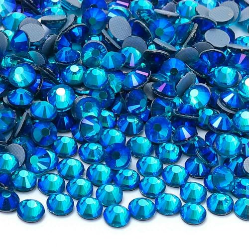 SS6-SS30 Mehrfarbige Glaskristall-AB-Strasssteine, Hotfix-Flatback-Aufbügelsteine für Hochzeitskleider und Kleidungsdekoration - Indicolite AB-SS8-1440 Stück SS6-SS30 Mehrfarbige Glaskristall-AB-Strasssteine, Hotfix-Flatback-Aufbügelsteine für Hochzeitskleider und Kleidungsdekoration - Indicolite AB-SS8-1440 Stück von QOVBD