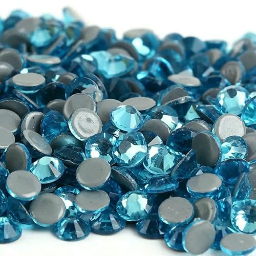 SS6-SS30 Neueste Crystal AB Better Hot Fix Strasssteine, Glas-Strass-Hotfix-Aufbügel-Strasssteine zum Nähen und für Stoffdekorationen-Aquamarin-ss16 1440 Stück SS6-SS30 Neueste Crystal AB Better Hot Fix Strasssteine, Glas-Strass-Hotfix-Aufbügel-Strasssteine zum Nähen und für Stoffdekorationen-Aquamarin-ss16 1440 Stück von QOVBD