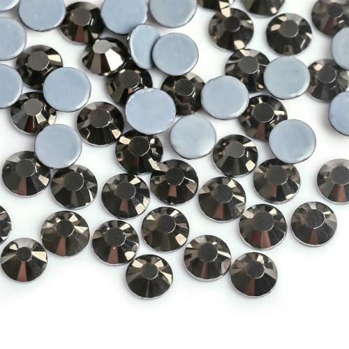 SS6-SS30 Neueste Crystal AB Better Hot Fix Strasssteine, Glas-Strass-Hotfix-Aufbügel-Strasssteine zum Nähen und für Stoffdekorationen - Schwarzer Hämatit - SS10 1440 Stück SS6-SS30 Neueste Crystal AB Better Hot Fix Strasssteine, Glas-Strass-Hotfix-Aufbügel-Strasssteine zum Nähen und für Stoffdekorationen - Schwarzer Hämatit - SS10 1440 Stück von QOVBD