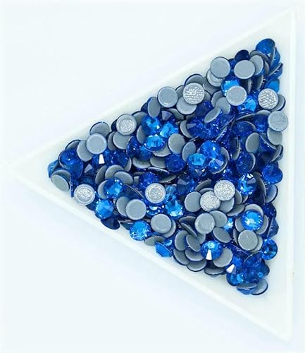 SS6-SS30 Neueste Crystal AB Better Hot Fix Strasssteine, Glas-Strass-Hotfix-Strasssteine zum Aufbügeln, Nähen und Stoffdekorationen-Capriblau-SS30 288 Stück SS6-SS30 Neueste Crystal AB Better Hot Fix Strasssteine, Glas-Strass-Hotfix-Strasssteine zum Aufbügeln, Nähen und Stoffdekorationen-Capriblau-SS30 288 Stück von QOVBD