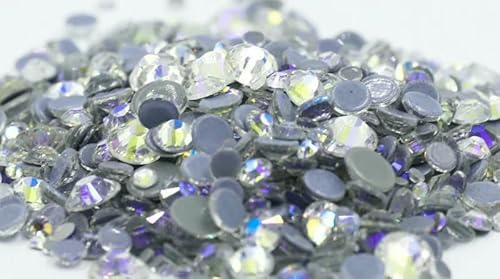 SS6-SS30 Neueste Crystal AB Better Hot Fix Strasssteine, Glas-Strass-Hotfix-Strasssteine zum Aufbügeln, Nähen und Stoffdekorationen-Nachthimmel-ss30 288 Stück SS6-SS30 Neueste Crystal AB Better Hot Fix Strasssteine, Glas-Strass-Hotfix-Strasssteine zum Aufbügeln, Nähen und Stoffdekorationen-Nachthimmel-ss30 288 Stück von QOVBD