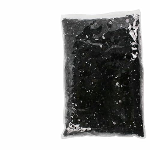 Schwarz-weiße 2–6 mm flache Rückseite, Harz-Strasssteine, nicht Hotfix, Jelly-Strasssteine zum Basteln, DIY-Trinkgläser, Schuhdekoration, Schwarz, 2 mm, 10.000 Stück von QOVBD