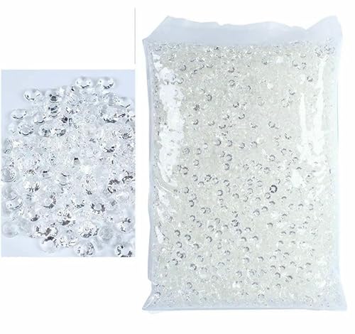 Schwarz-weiße 2–6 mm flache Rückseite, Harz-Strasssteine, nicht Hotfix, Jelly-Strasssteine zum Basteln, DIY-Trinkgläser, Schuhdekoration, transparent, 4,0 mm, 5000 Stück von QOVBD