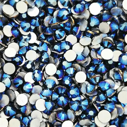 Strasssteinchen in den Größen SS3~SS20, Kristall, kein Hotfix, superhell, Glas-Strassstein, DIY-Nagelkunst-Dekorationen, Blauer Hämatit, SS16, 1440 Stück Strasssteinchen in den Größen SS3~SS20, Kristall, kein Hotfix, superhell, Glas-Strassstein, DIY-Nagelkunst-Dekorationen, Blauer Hämatit, SS16, 1440 Stück von QOVBD