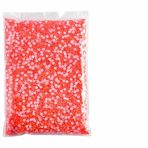 Strasssteine, 14400 Stück, Großhandel in Großpackungen, SS3–SS20, flache Rückseite, nicht Hotfix-Strasssteine, Glitzerkristall für Nägel, Neonhyazinthe, SS16, 14400 Stück von QOVBD