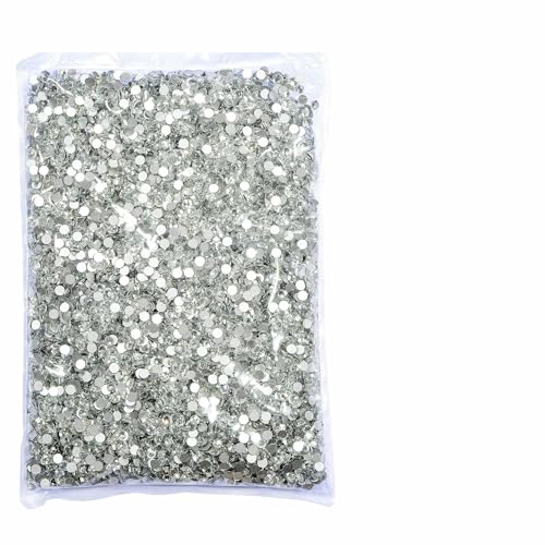 Strasssteine, 14400 Stück, Großhandel in Großpackungen, SS3–SS20, flache Rückseite, nicht Hotfix-Strasssteine, Glitzerkristall für Nägel, transparenter Kristall, SS20, 1440 von QOVBD