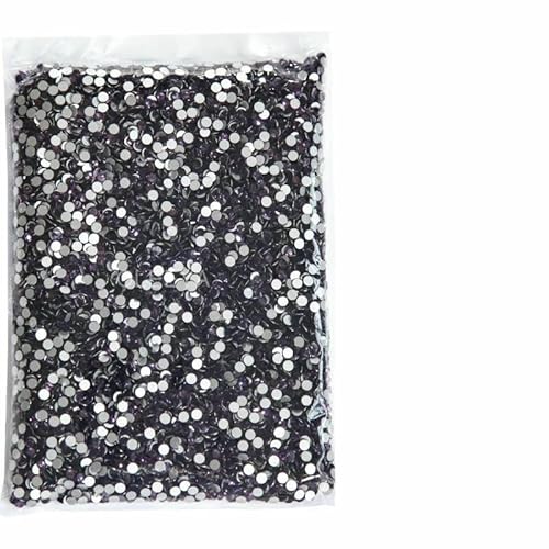 Strasssteine, 14400 Stück, Großhandel in Großpackungen, SS3–SS20, flache Rückseite, nicht Hotfix-Strasssteine, Glitzerkristalle für Nägel, Tansanit, SS3, 14400 Stück von QOVBD