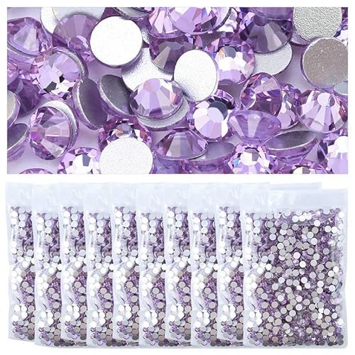 Strasssteine für Kleidung, DIY, flache Rückseite, Diamant-Nagel-Strasssteine, Dekorationen, Kristalle, AB, Glitzer, Gesichtskunst, Stein, Kristall-Amethyst, SS20 x 10 Strasssteine für Kleidung, DIY, flache Rückseite, Diamant-Nagel-Strasssteine, Dekorationen, Kristalle, AB, Glitzer, Gesichtskunst, Stein, Kristall-Amethyst, SS20 x 10 von QOVBD