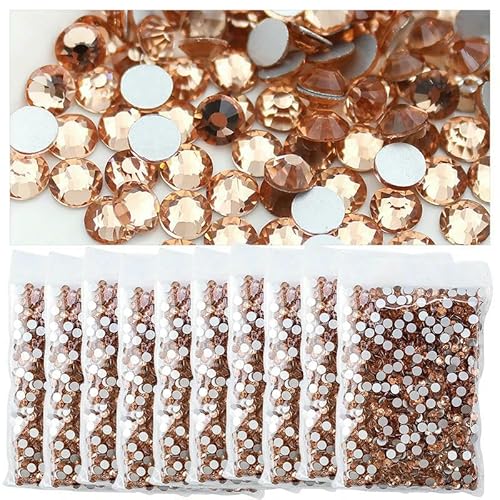 Strasssteine für Kleidung, DIY, flache Rückseite, Diamant-Nagel-Strasssteine, Dekorationen, Kristalle, AB-Glitzer, Gesichtskunst, Stein, Champagner, SS12 x 10 Beutel Strasssteine für Kleidung, DIY, flache Rückseite, Diamant-Nagel-Strasssteine, Dekorationen, Kristalle, AB-Glitzer, Gesichtskunst, Stein, Champagner, SS12 x 10 Beutel von QOVBD