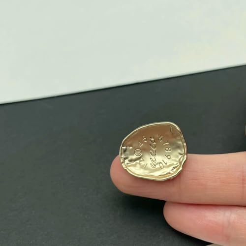 Stück 40 mm ovale digitale Metallknöpfe, handgenäht, für Anzug, Mantel, dekorativ, Großhandel, groß, Bbutto-NB-2-190-2-34X40mm Stück 40 mm ovale digitale Metallknöpfe, handgenäht, für Anzug, Mantel, dekorativ, Großhandel, groß, Bbutto-NB-2-190-2-34X40mm von QOVBD