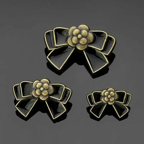 Stück weibliche Metallschleifenknöpfe, hochwertige, modische, zarte Pullover- und Mantel-Dekorationsknöpfe, NB-2-158-3-20 mm Stück weibliche Metallschleifenknöpfe, hochwertige, modische, zarte Pullover- und Mantel-Dekorationsknöpfe, NB-2-158-3-20 mm von QOVBD