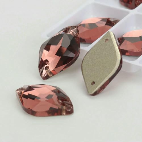Zitronenglas, Siamblau, Kristall AB, Mondlicht, Nähsteine, flache Rückseite, zum Aufnähen von Strasssteinen für Kleidungsstücke, Taschen, Art-T515 Burgunderrot, 48 Stück, 9 mm, 14,0 mm, Sonstiges von QOVBD