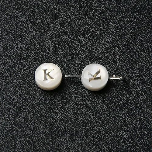 mm Perlmutt-Muschelperle, 26 Großbuchstaben, weiß, natürliche Perlmutt-Muschel, runde Perlen, Schmuckherstellung, Zubehör, DIY-K-2 Stück mm Perlmutt-Muschelperle, 26 Großbuchstaben, weiß, natürliche Perlmutt-Muschel, runde Perlen, Schmuckherstellung, Zubehör, DIY-K-2 Stück von QOVBD