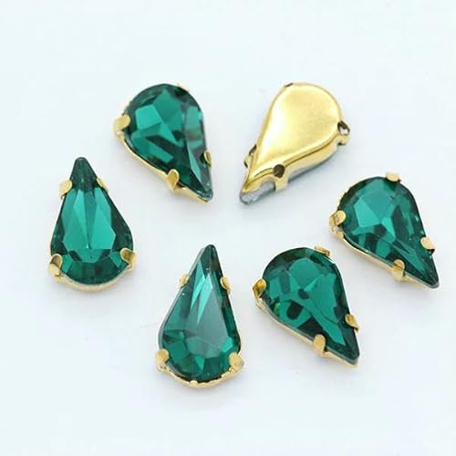 x 8 mm, 6 x 10 mm, 8 x 13,0 mm, 24 Farben, zum Aufnähen, flache Wassertropfen, Tropfen-Kristall-Strasssteine mit goldenem Klauenknopf, Brautkleidertaschen, DIY-Erinit-6 x 10 mm, 20 Stück x 8 mm, 6 x 10 mm, 8 x 13,0 mm, 24 Farben, zum Aufnähen, flache Wassertropfen, Tropfen-Kristall-Strasssteine mit goldenem Klauenknopf, Brautkleidertaschen, DIY-Erinit-6 x 10 mm, 20 Stück von QOVBD