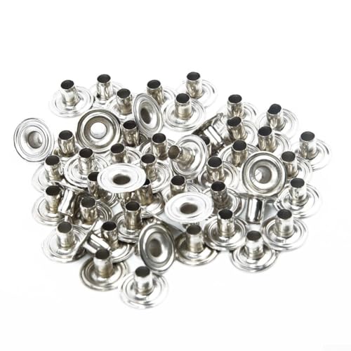 Schlankes Design Edelstahl Druckknöpfe mit 50 Sets ideal für Heimwerker Schlankes Design Edelstahl Druckknöpfe mit 50 Sets ideal für Heimwerker von QOXEZY