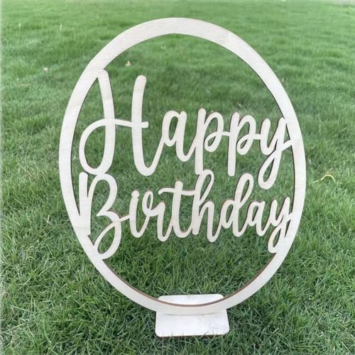 Happy Birthday-Dekorationen, Geburtstagstischdekoration, Holz-Party-Tischdekoration für Zuhause, Büro, Schreibtisch, Regal, Kaminsims, Party-Dekoration Happy Birthday-Dekorationen, Geburtstagstischdekoration, Holz-Party-Tischdekoration für Zuhause, Büro, Schreibtisch, Regal, Kaminsims, Party-Dekoration von QPARTYFIRE