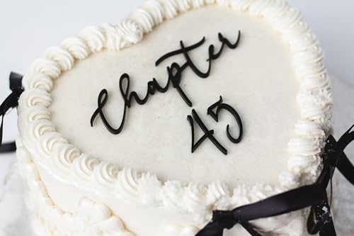 Tortenaufsatz "Happy 45th Birthday", Hello 45, Cheers to 45 Years, 45. Jahrestag/Geburtstagsparty-Dekoration von QPARTYFIRE